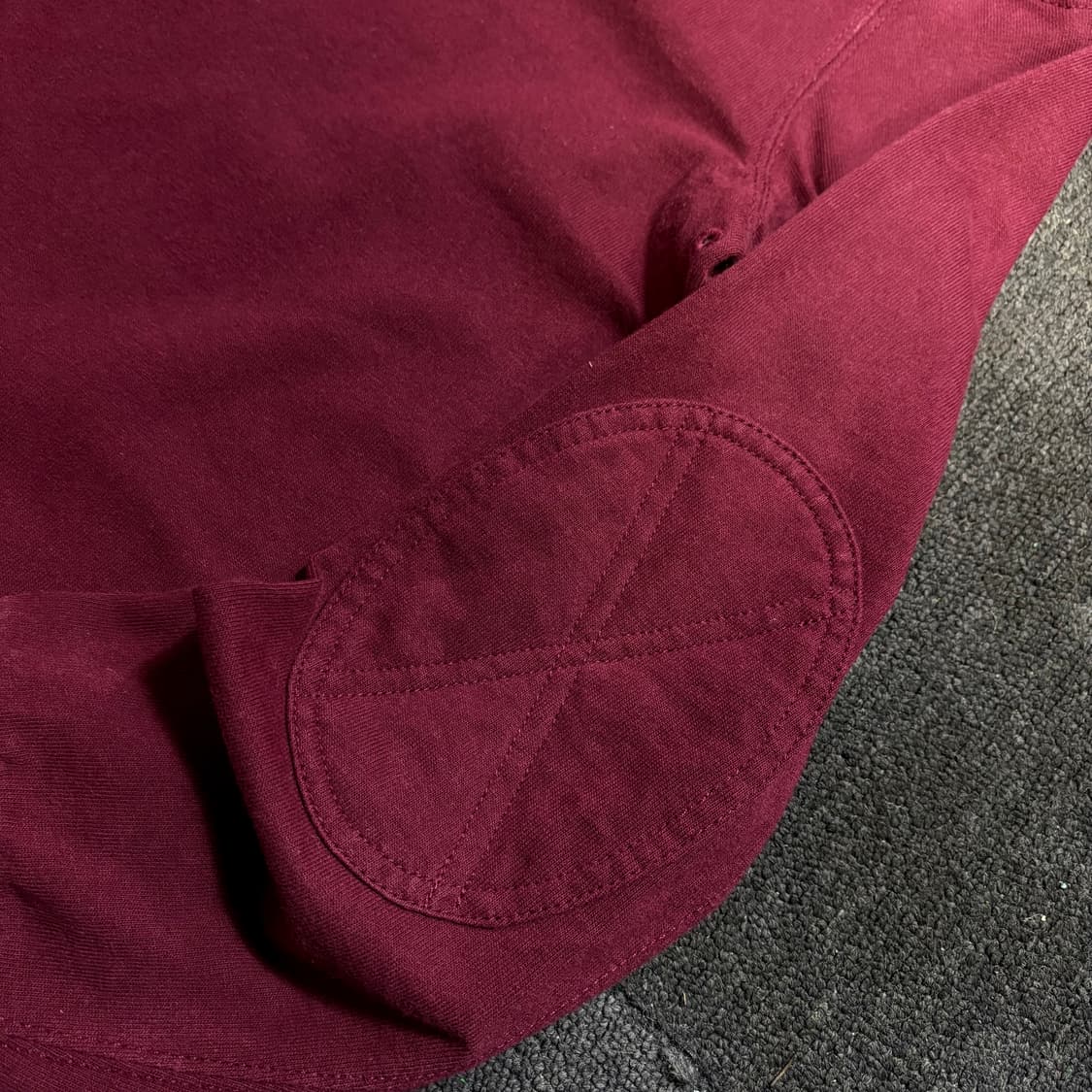 폴로 스몰로고 버건디 후드 M 상품이미지5