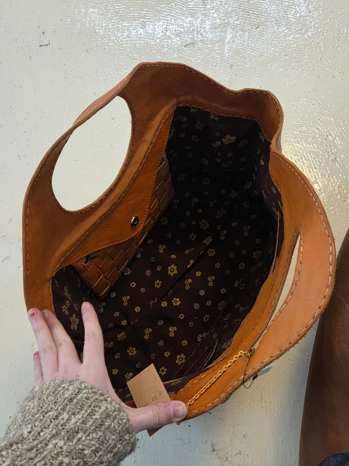 Robita 로비타 카우레더 라지 백 상품이미지6