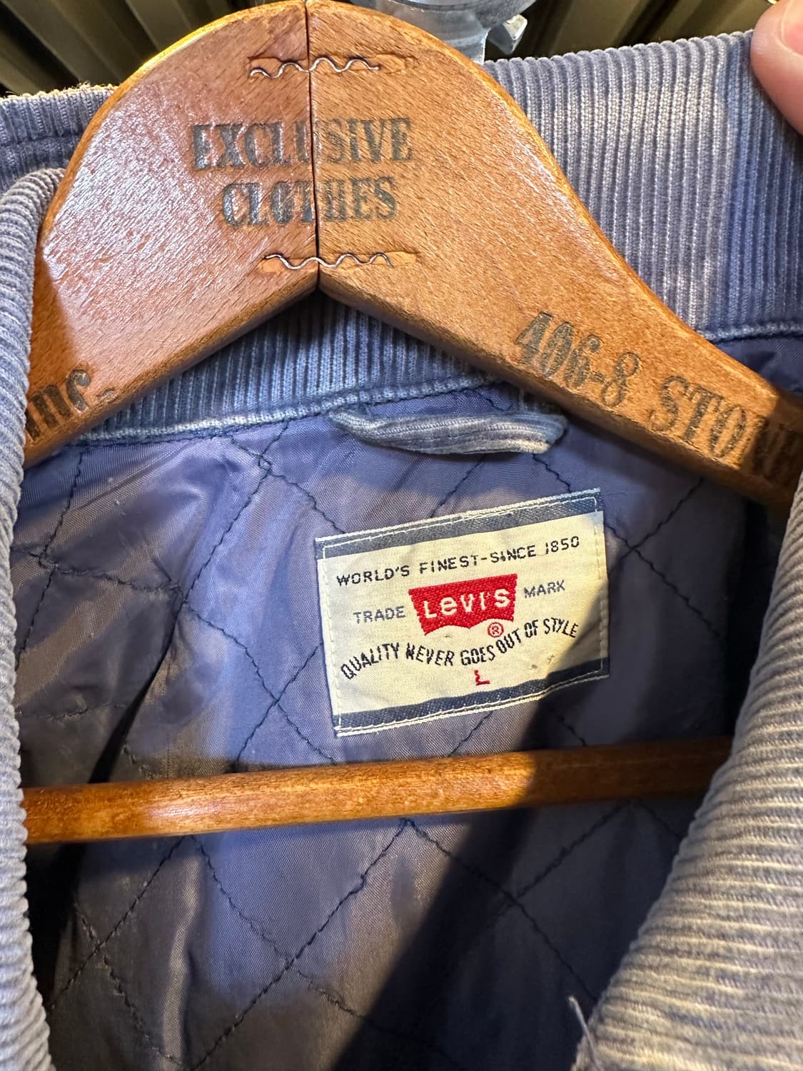 90s 리바이스 페이드 코듀로이 바시티 자켓 상품이미지8