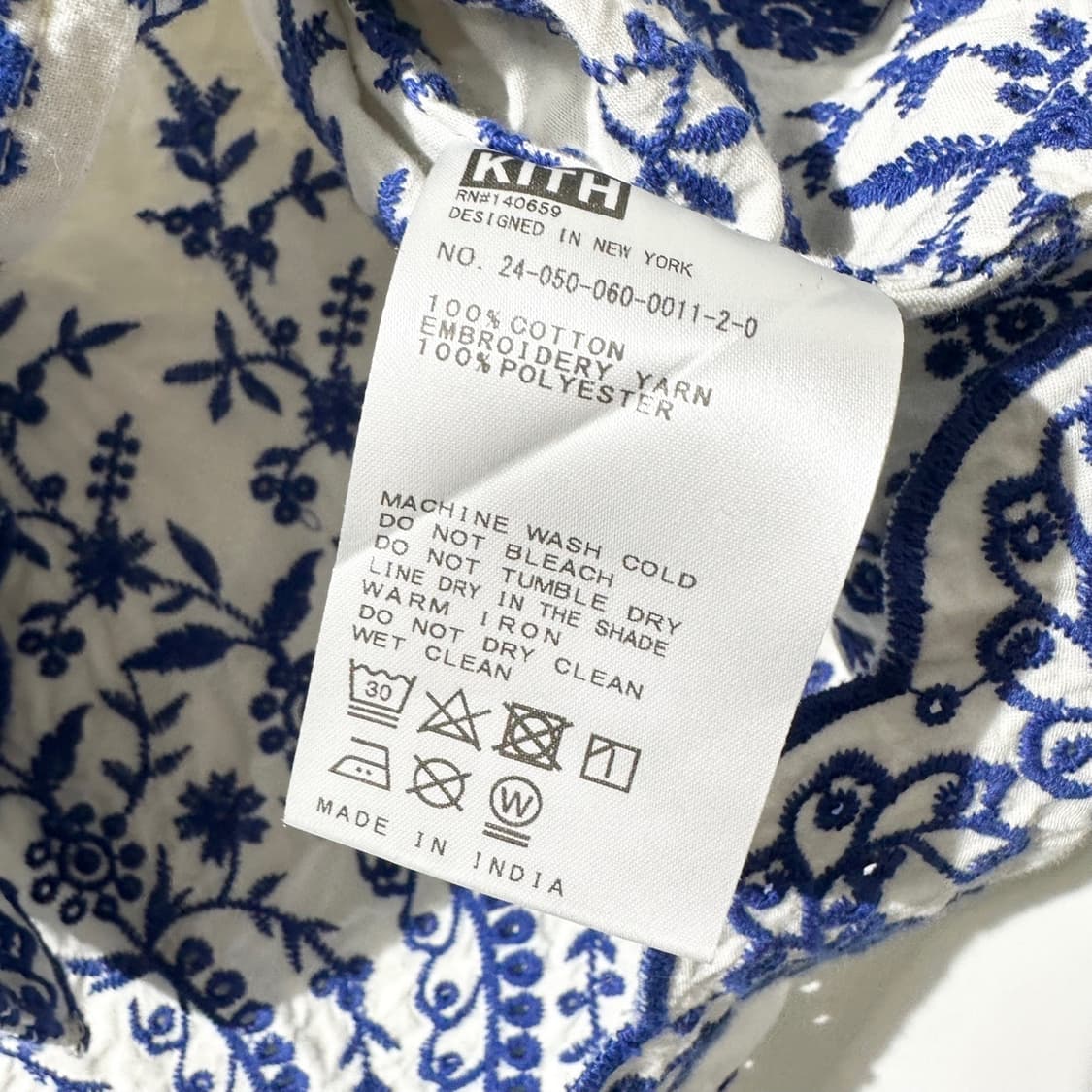 키스 아도니스 엠브로이디드 캠프 카라 셔츠 상품이미지8