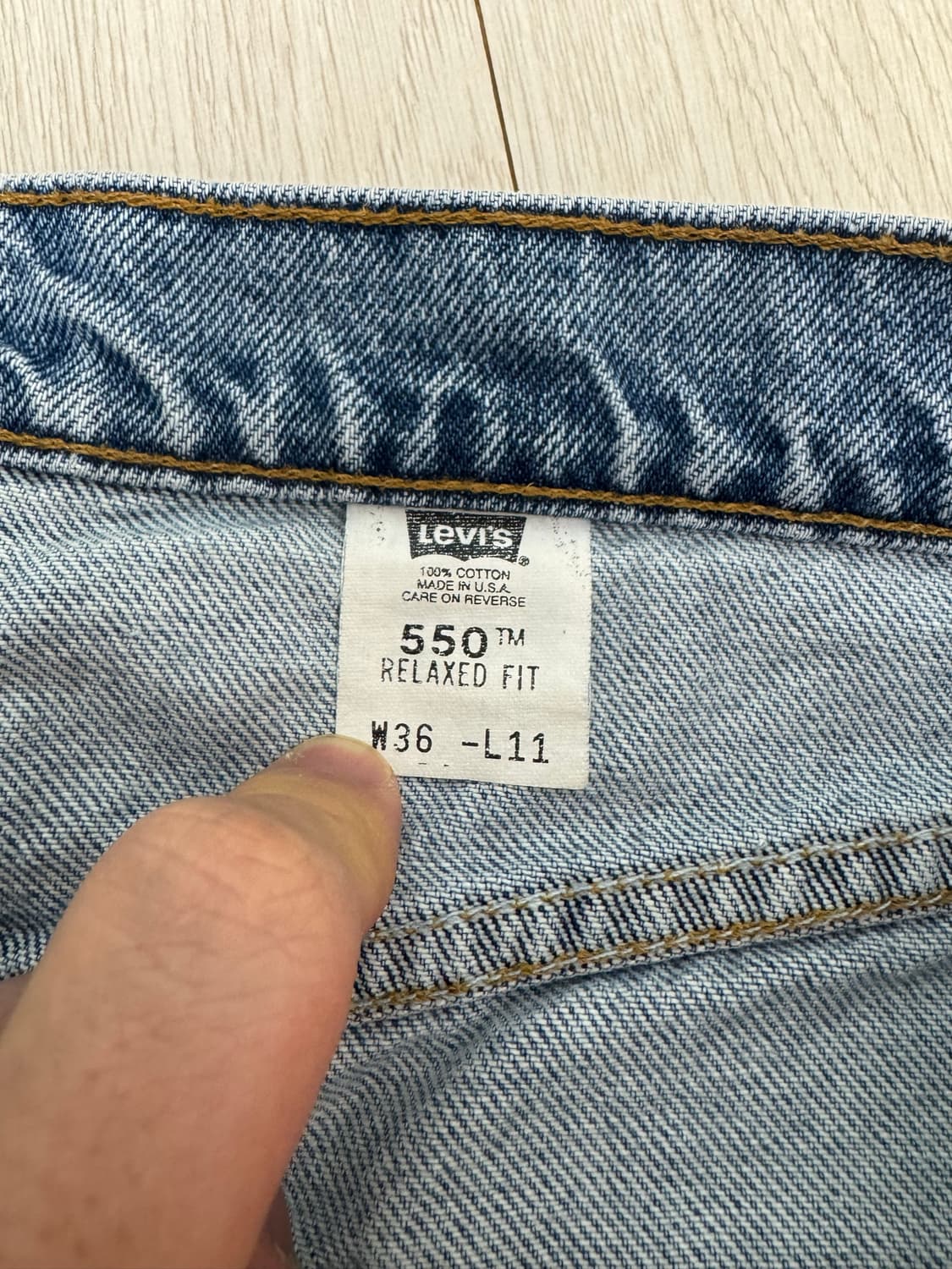 90s 빈티지 리바이스 550 쇼츠 (36, usa made) 상품이미지4