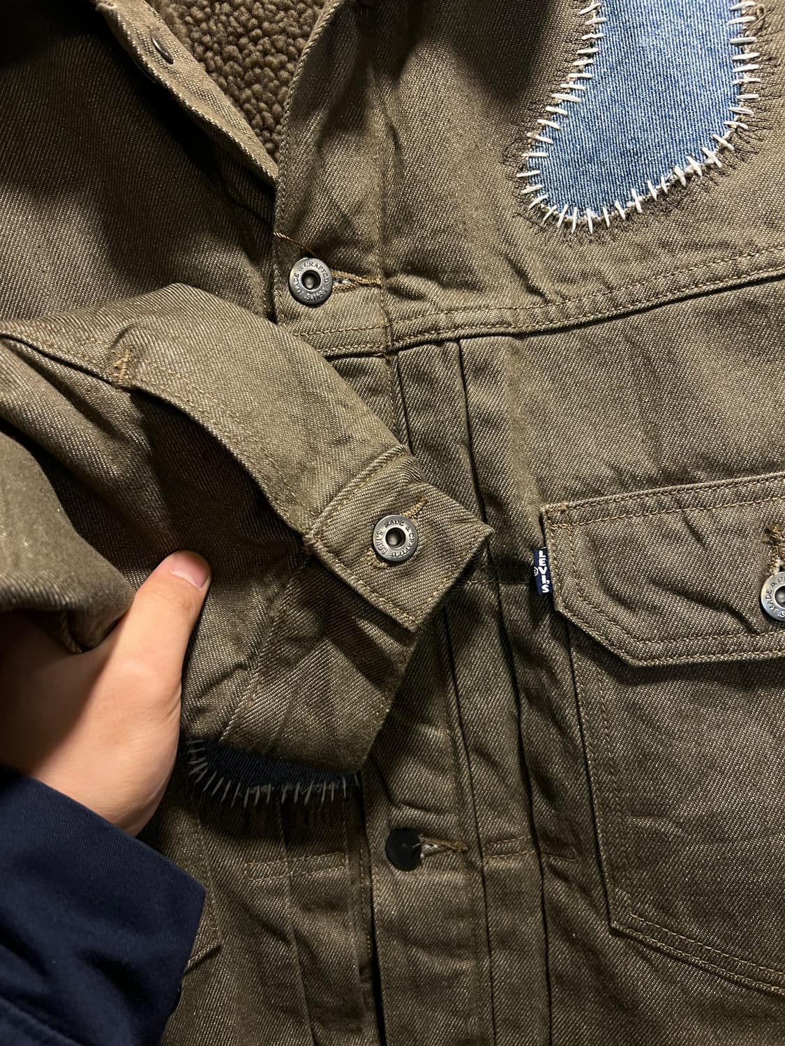 [XL]리바이스 LMC 사시코 커스텀 2세대 데님 트러커 쉐르파 자켓 상품이미지5