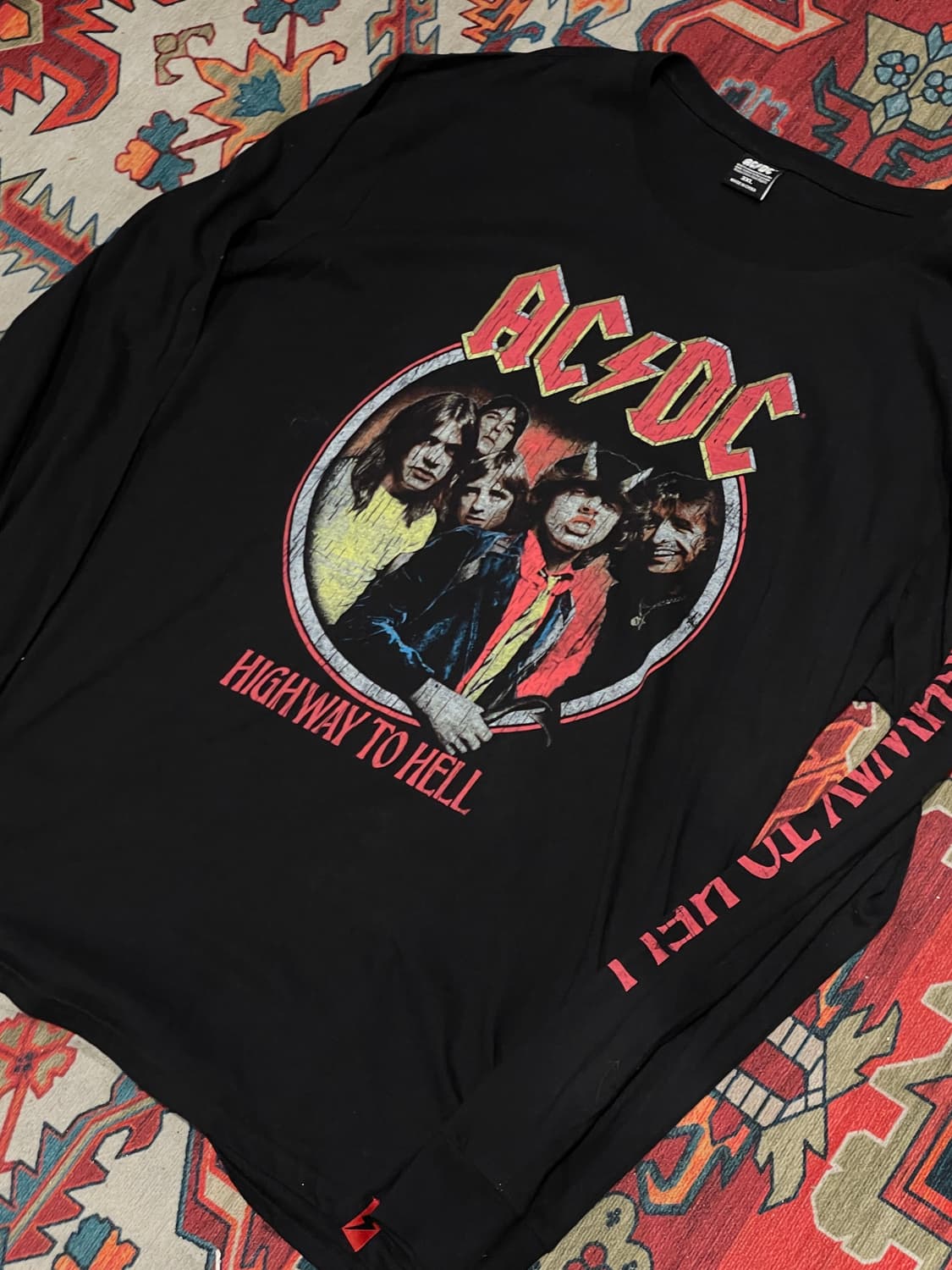 AC/DC  Highway to Hell 락 밴드 그래픽 롱슬리브 티셔츠 상품이미지2