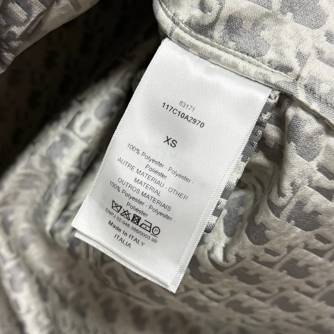 [S+급/오버핏XS] 디올 오블리크 아노락 후드 바람막이 자켓 상품이미지7