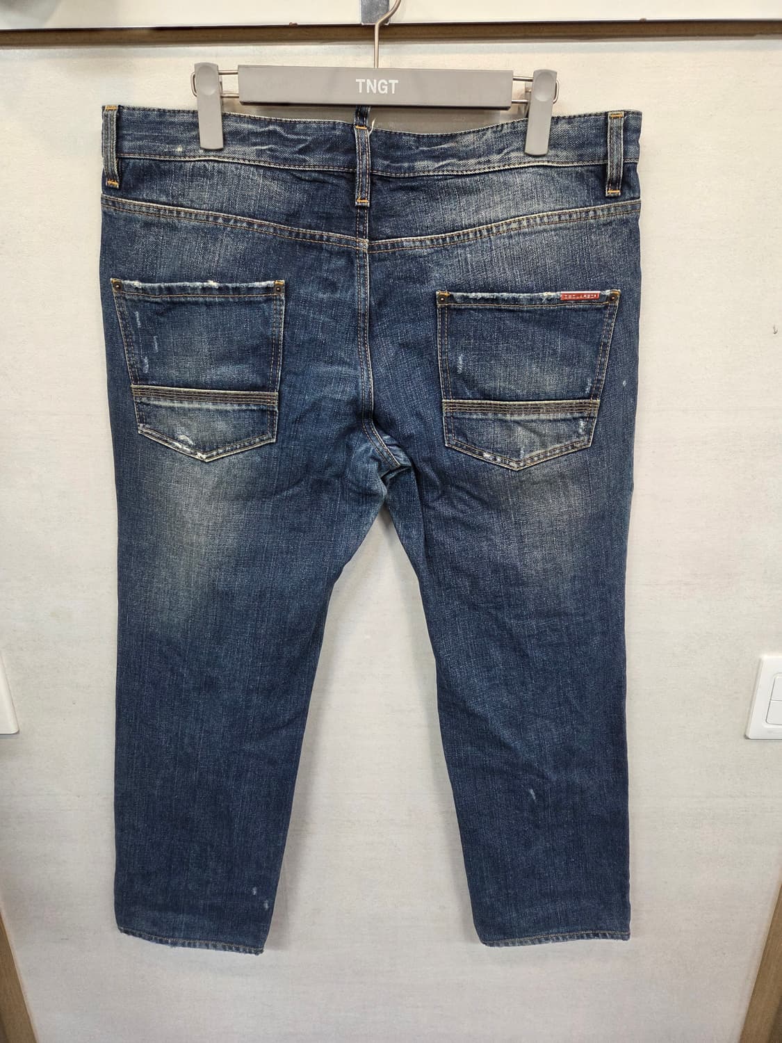 디스퀘어드 키링 페인팅 데님팬츠 54 대략 38~ 상품이미지2