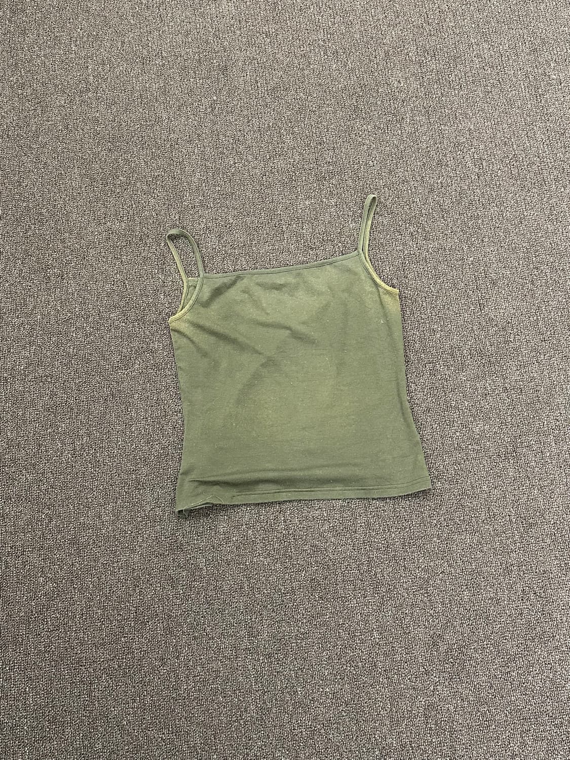 2)Japanese vintage 여성 레이스 카키 나시 상품이미지5