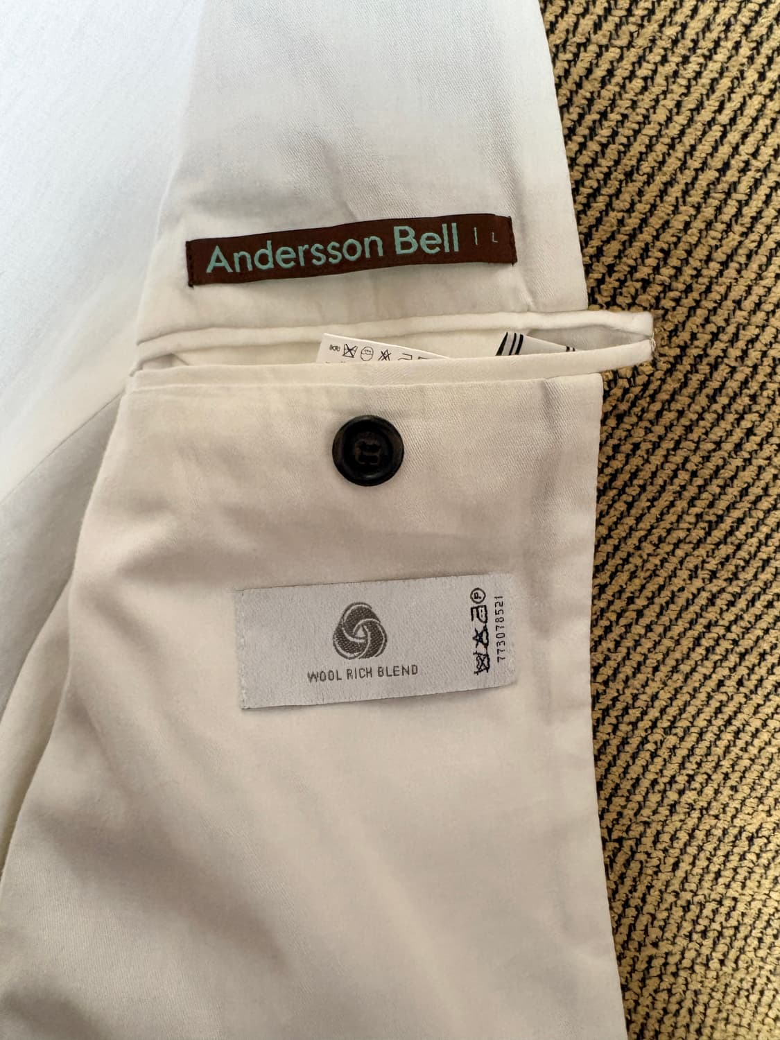 앤더슨벨 블레이저 자켓 L사이즈 옐로우 상품이미지4