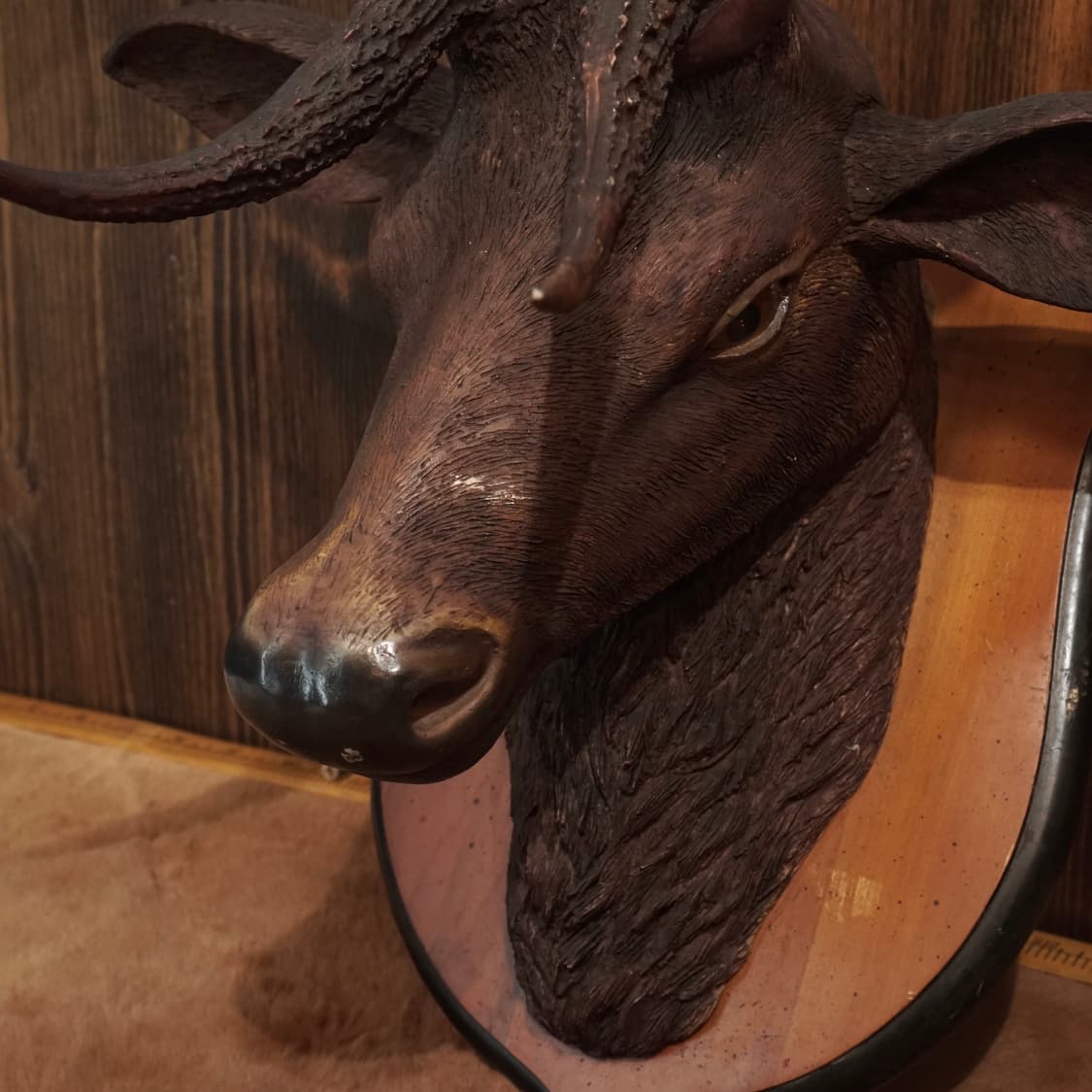 빈티지 소품 Red Deer 스톤 레진 헌팅트로피 상품이미지3