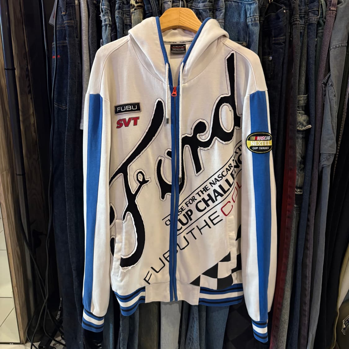 FUBU 빈티지 레이싱 후드집업 상품이미지5