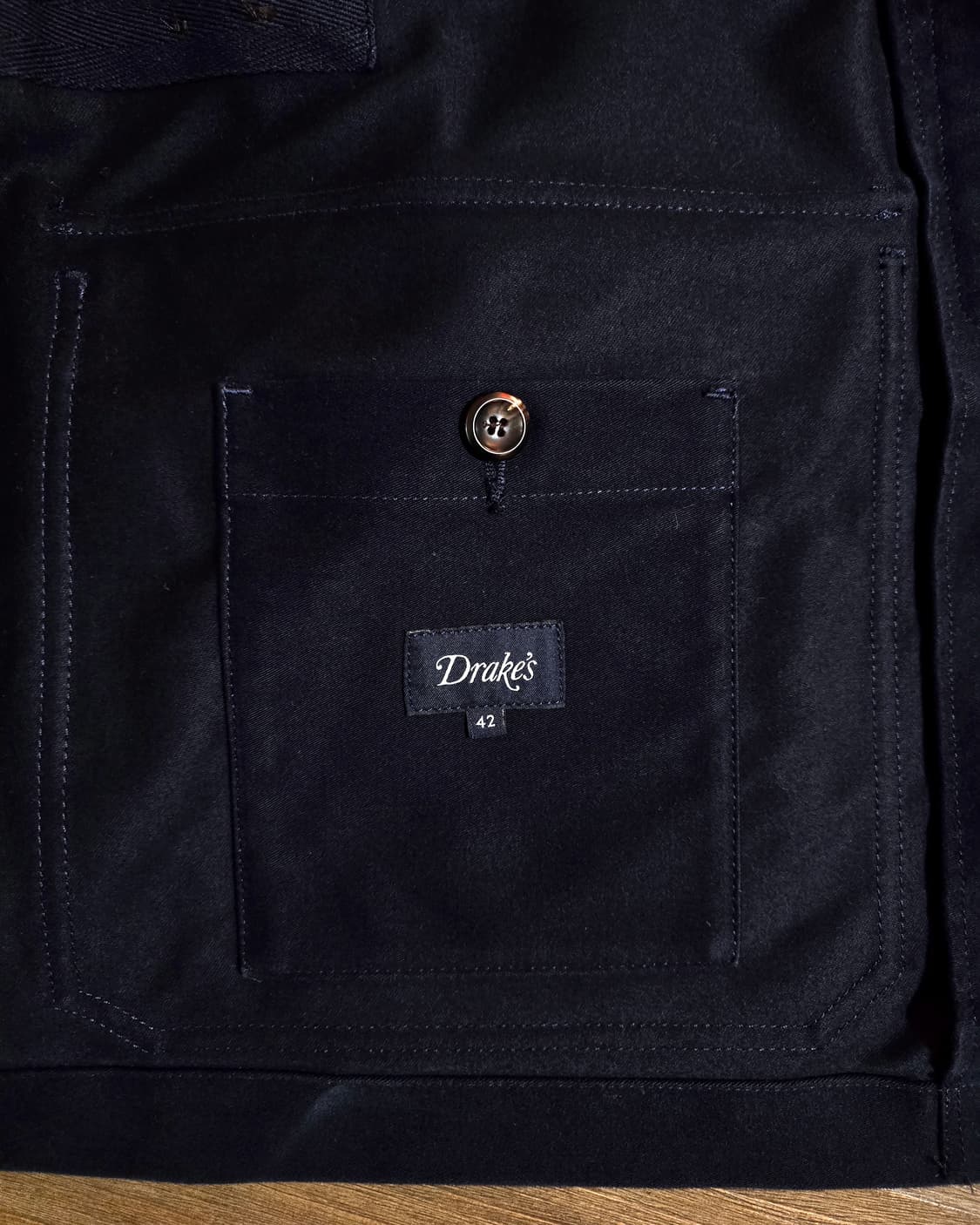 드레익스 몰스킨 더블 브레스티드 워크 코트 (Drakes) 상품이미지7