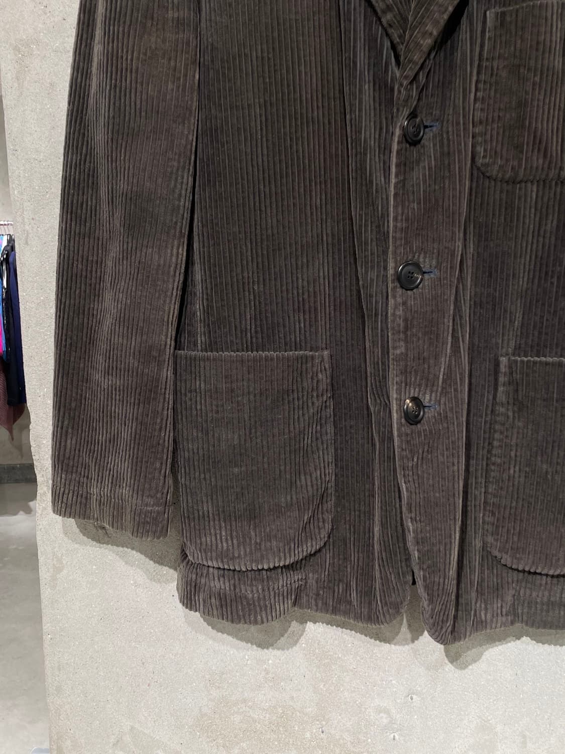 이세이 미야케 다크 브라운 코듀로이 3B 블레이저 상품이미지4