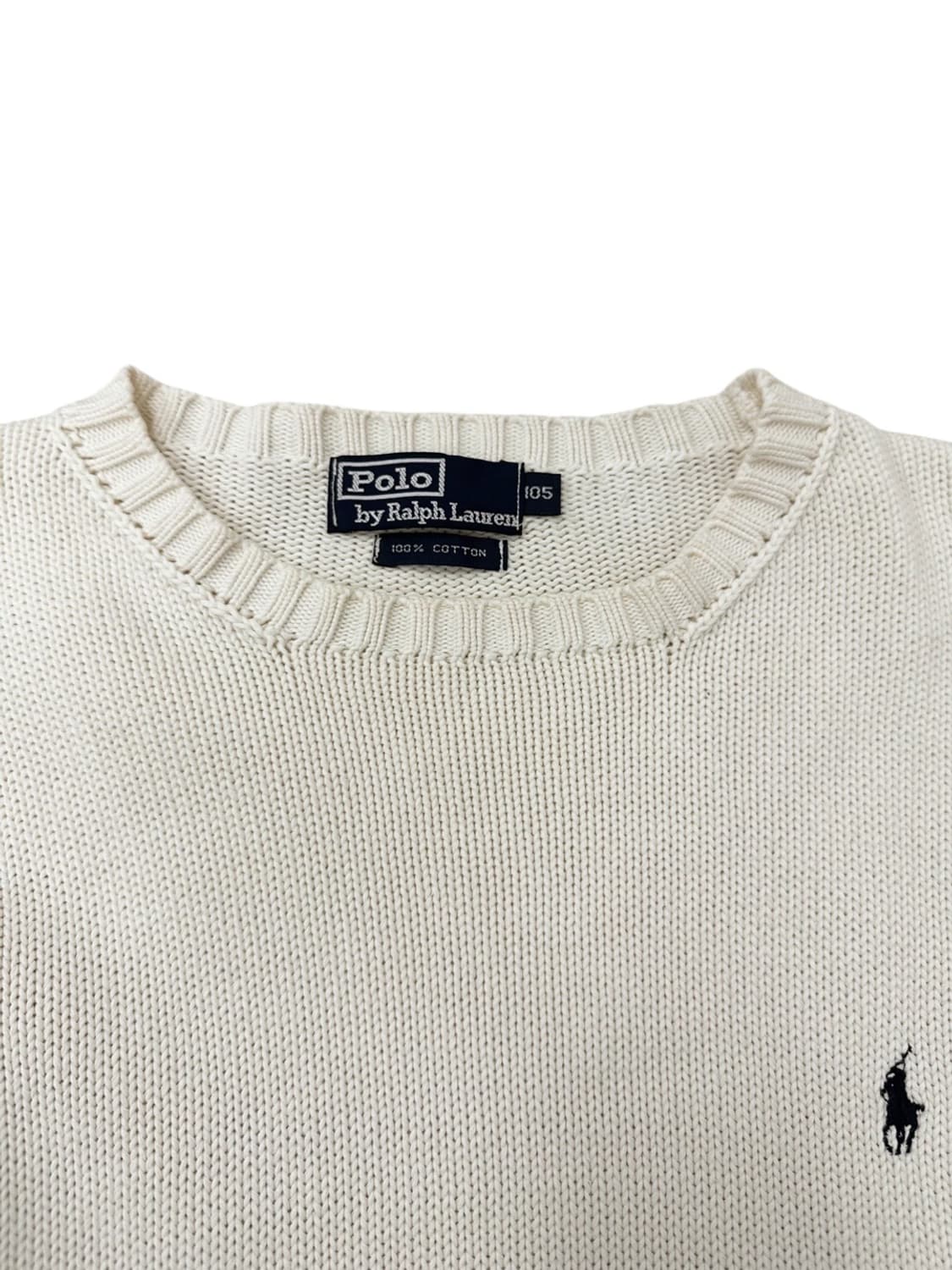 00s 폴로 코튼니트 아이보리 (XL~2XL) 상품이미지3