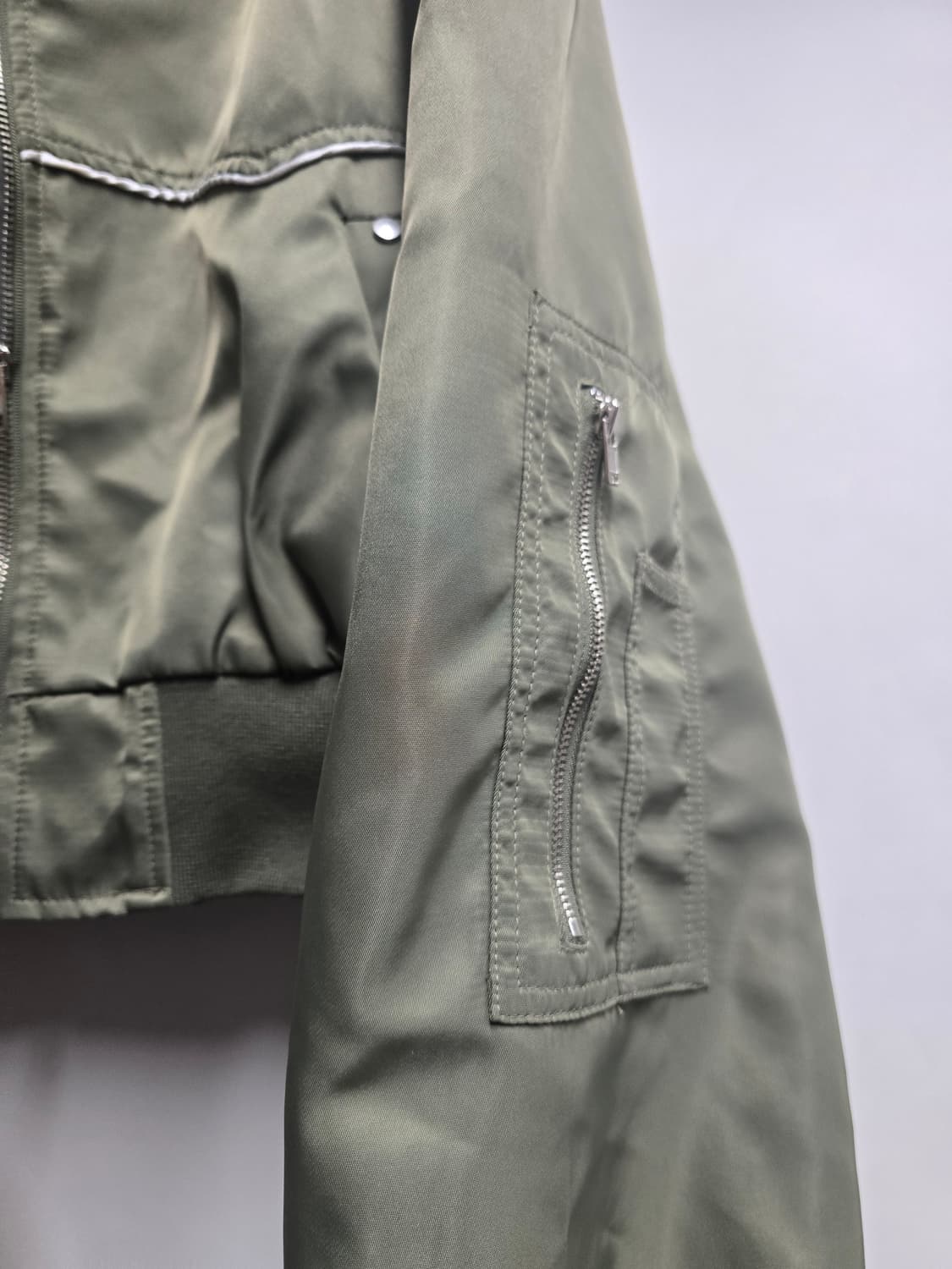 서로 오프닝 크롭 숏 항공점퍼 상품이미지5