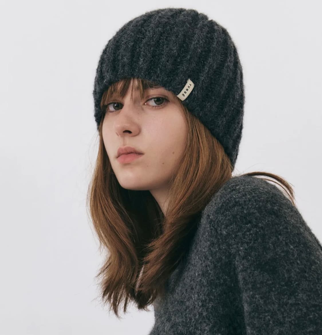 윤세 케이트 비니 차콜 상품이미지1