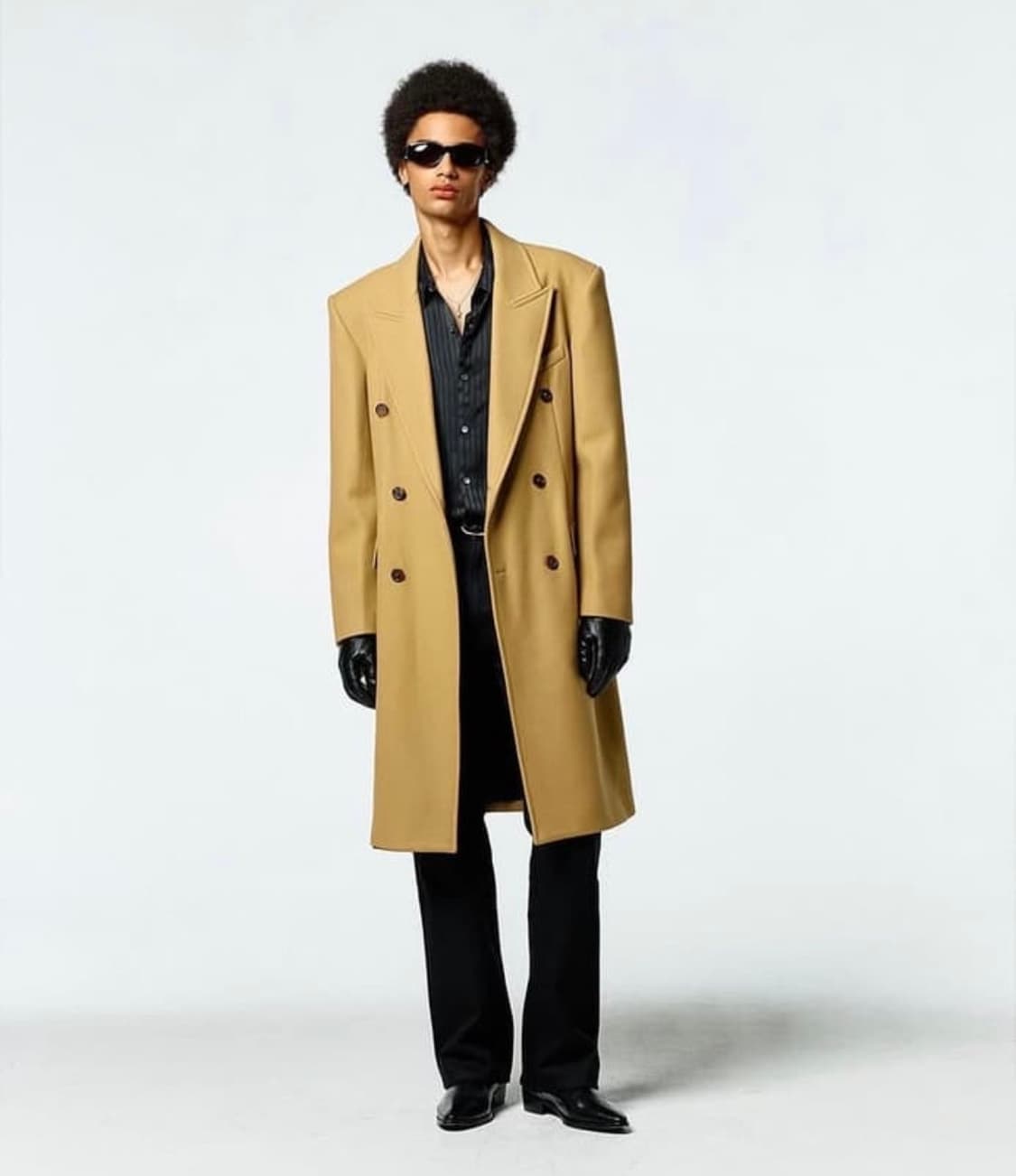 SAVAGE 세비지 카멜 더블 코트 M 새상품 상품이미지2