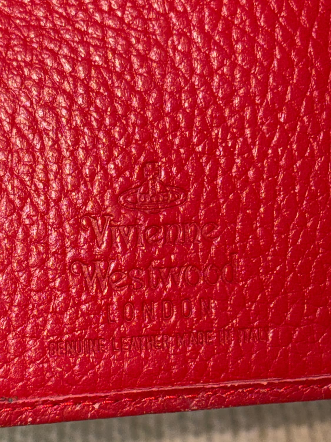 archive 비비안웨스트우드 브리튼 레드 가마구치 trifold 반지갑 상품이미지3