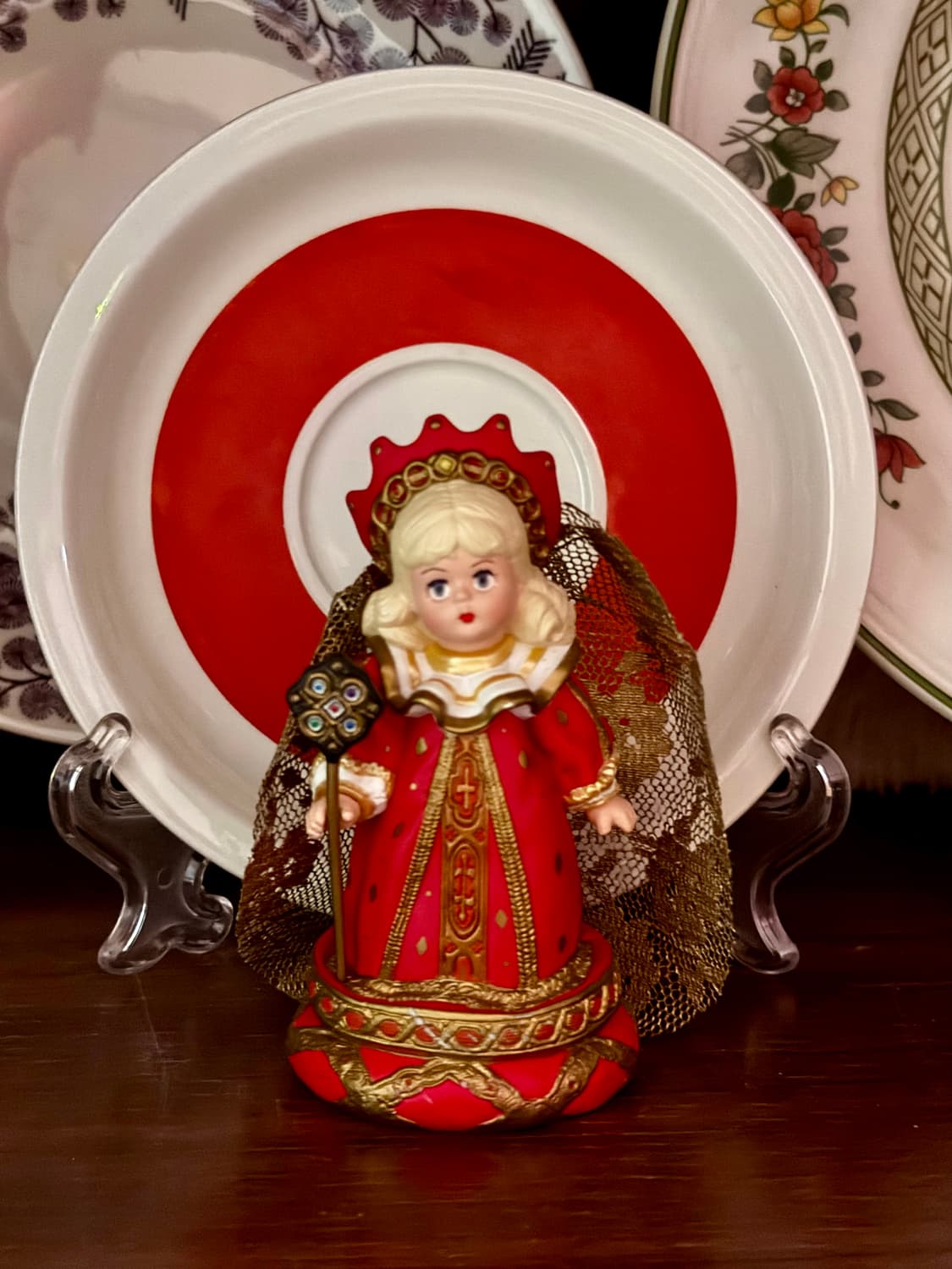 빈티지 이상한나라의 앨리스 하트여왕 드레스 인형 피규어 상품이미지1