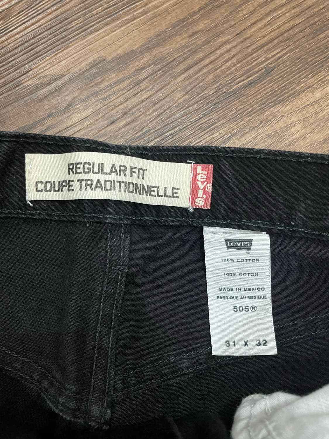 00s 리바이스 505 흑청 데님 팬츠 블랙 30 상품이미지6