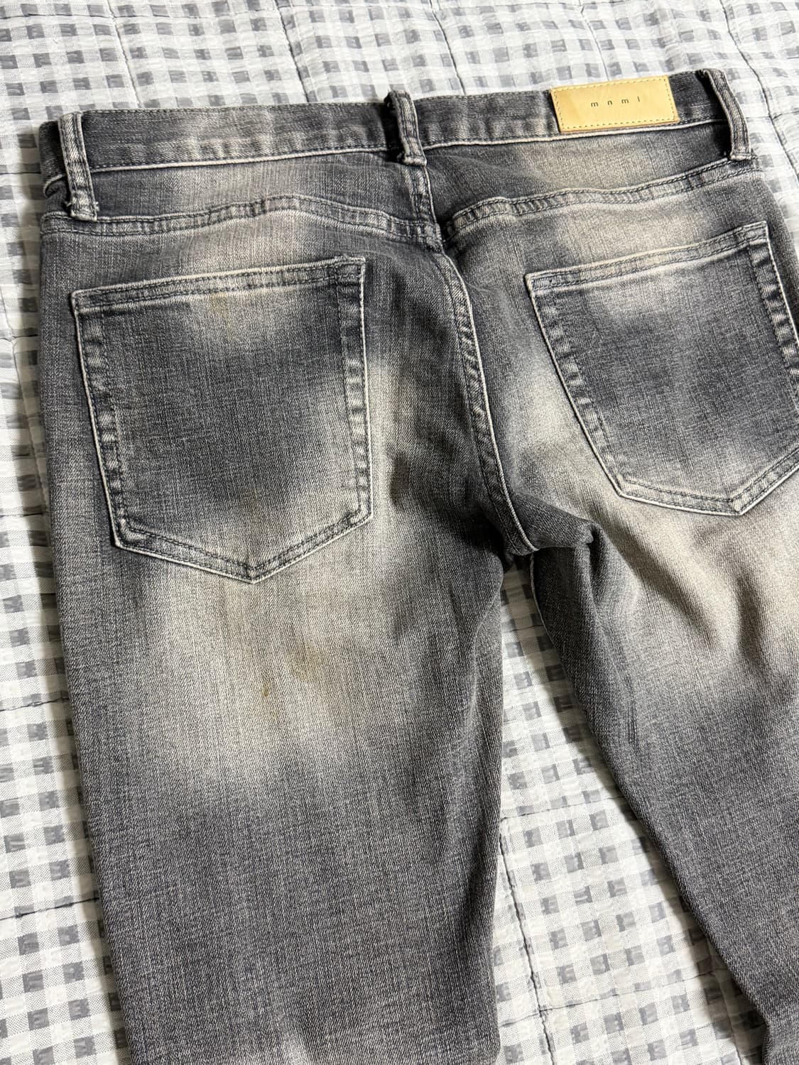 (30) mnml OG 디스 흑청 데님 진 상품이미지4