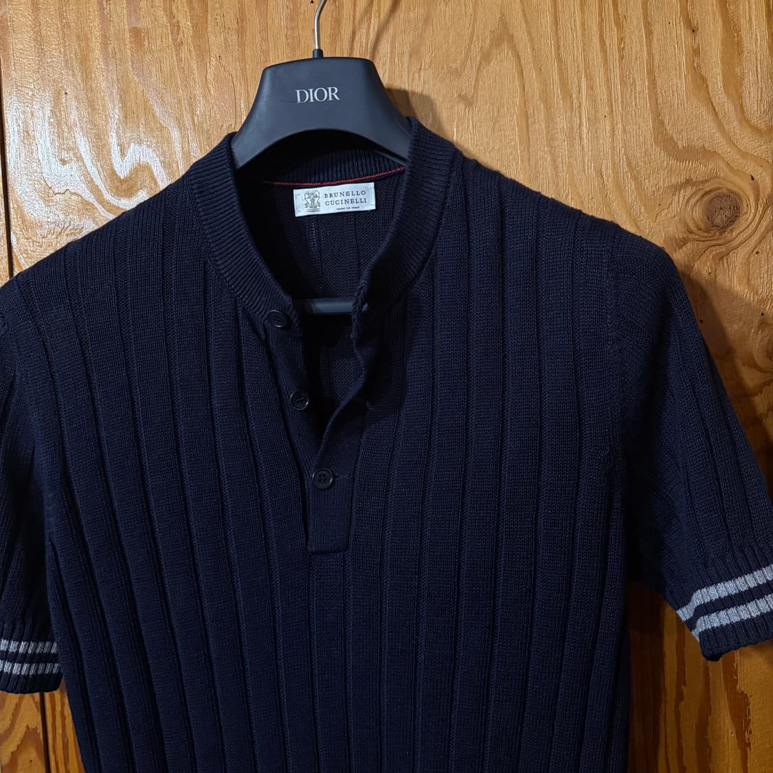 브루넬로 쿠치넬리 니트반팔 폴로셔츠 상품이미지2