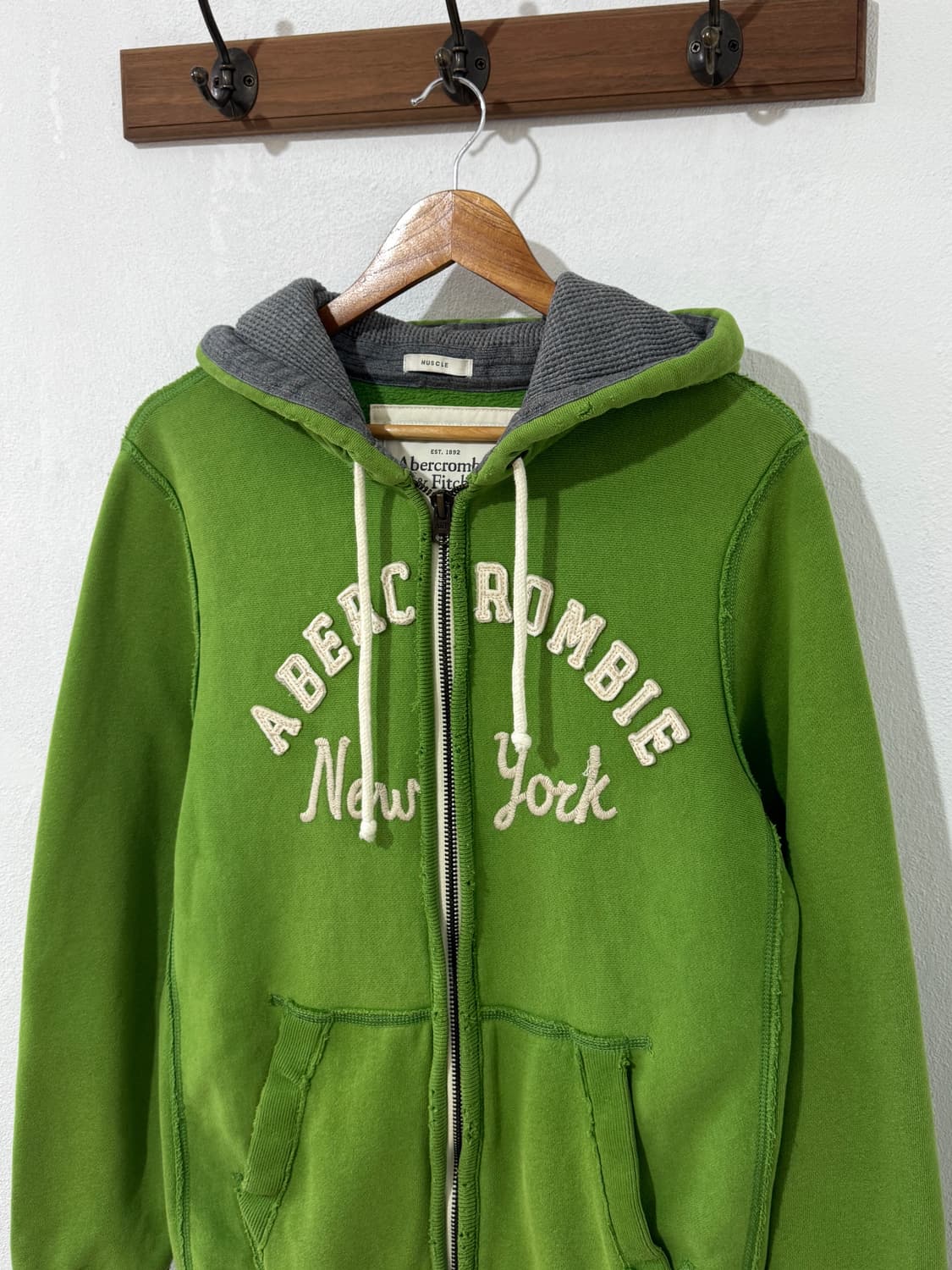 아베크롬비 그린 후드집업 상품이미지1