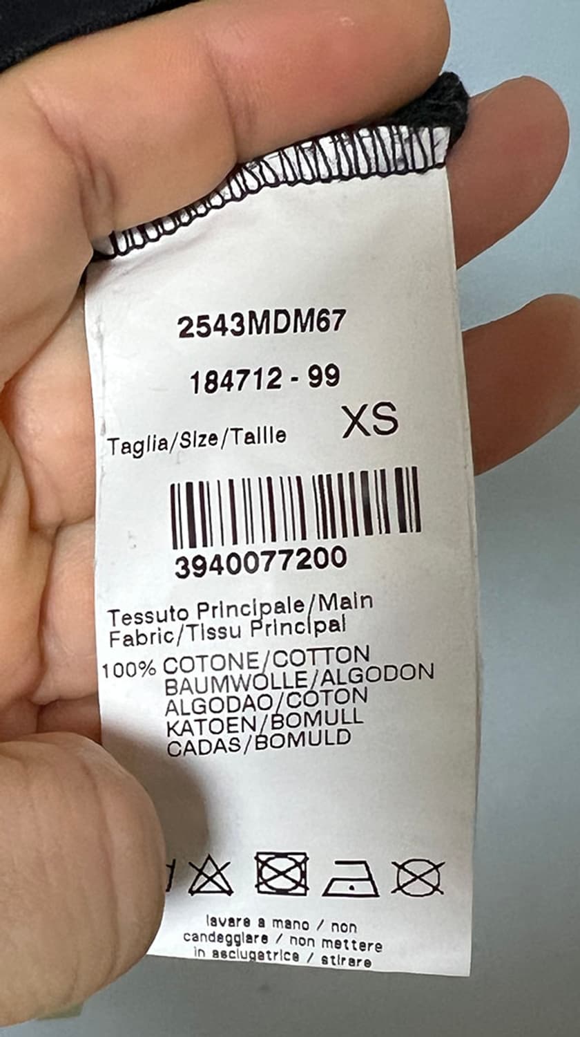 MSGM 여자 반팔티 11주년 멀티 자수로고 오버핏 블랙 M 95 66 상품이미지4
