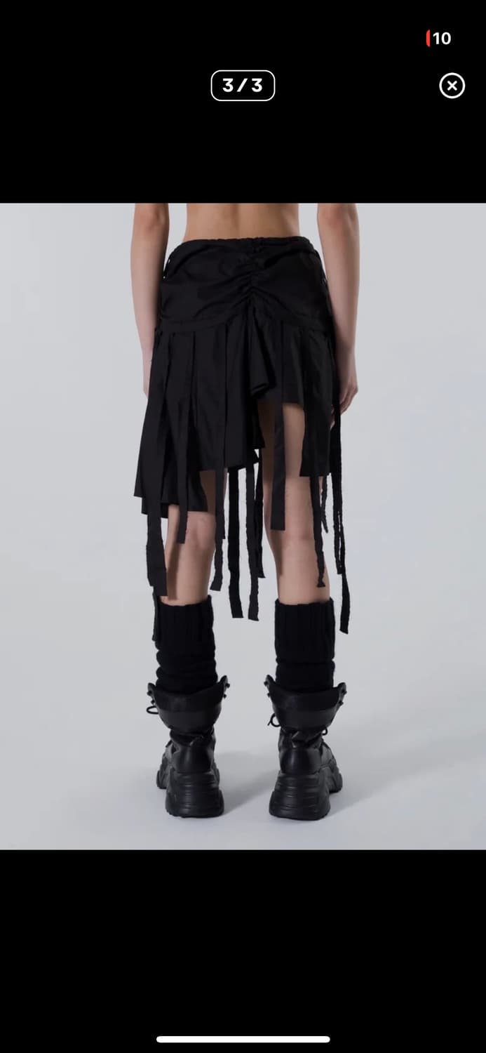 LEEY 언밸런스 태슬 스커트 상품이미지3