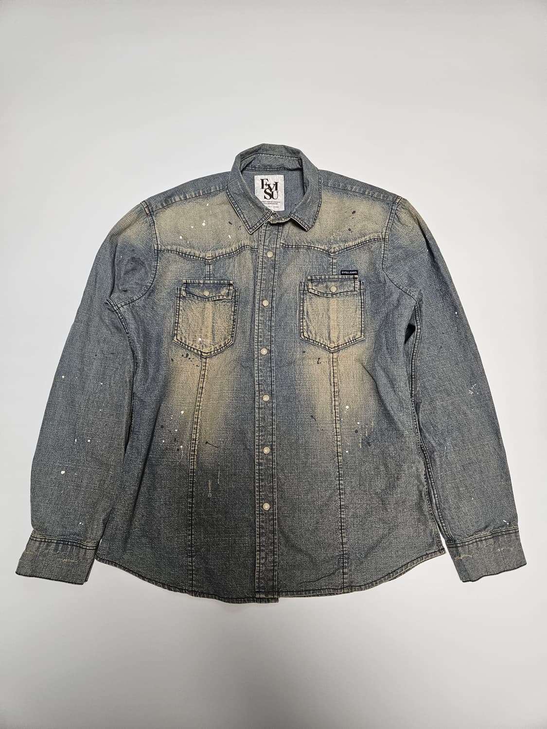 에비수 데님 셔츠 상품이미지1