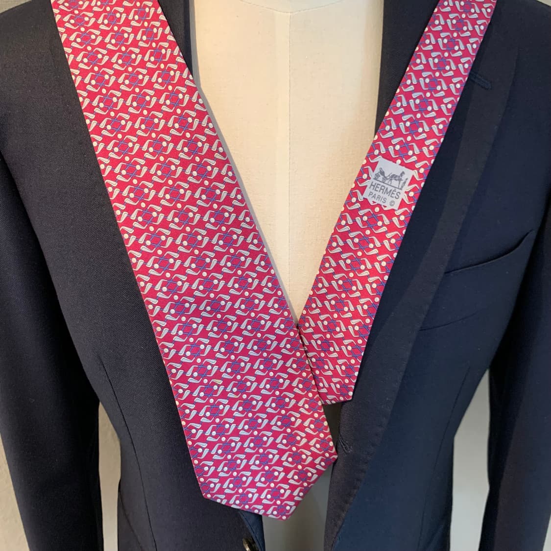 에르메스(HERMES) 명품 프랑스 100실크 결혼식넥타이 A등급 상품이미지2
