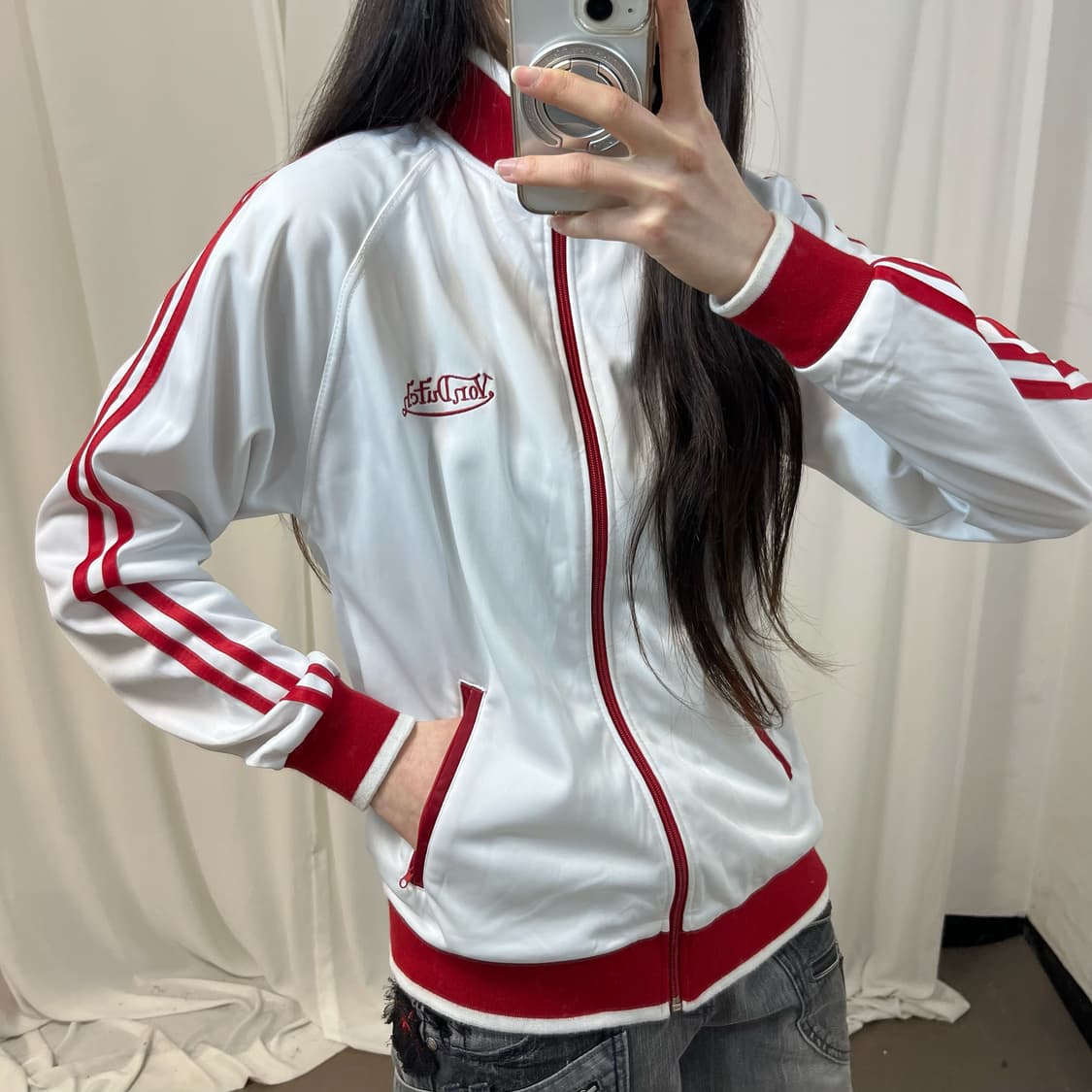 Von Dutch white red jersey 상품이미지3