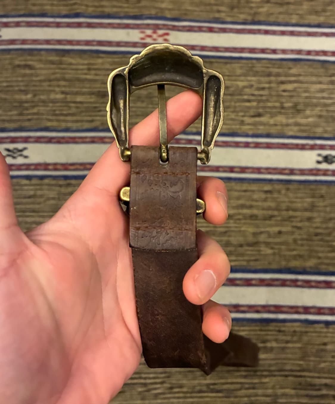 (27~30)90s CANADA 리얼 베지터블 레더 빈티지 웨스턴벨트 상품이미지3