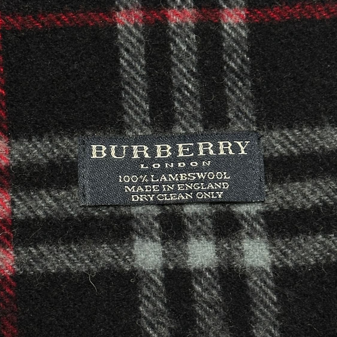 OS 버버리 네이비 노바체크 램스울 머플러 상품이미지3