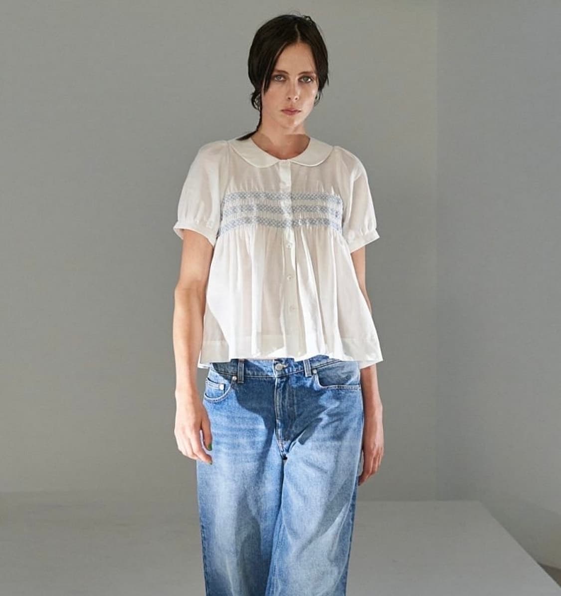 Molly goddard iwona blouse blue (s) 상품이미지1