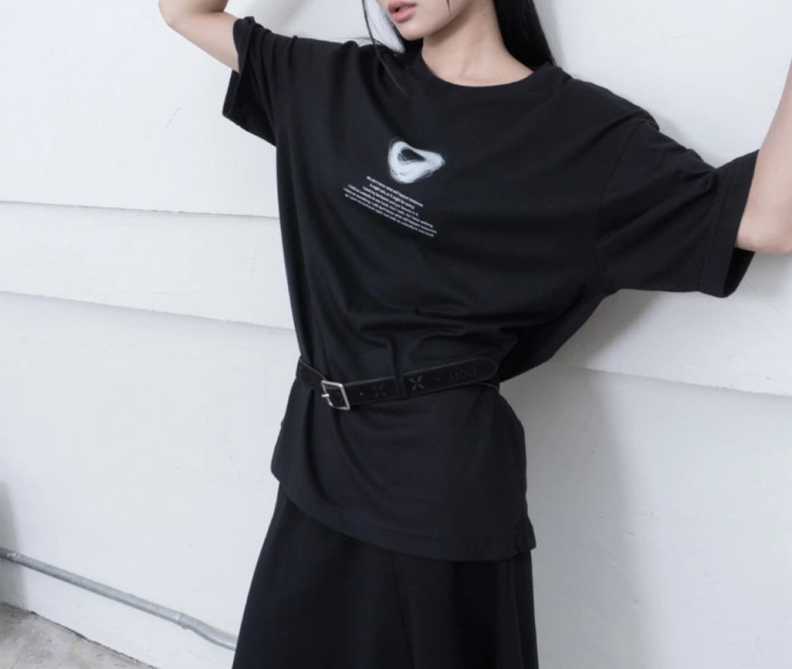 우화 레터링 반팔 티셔츠 상품이미지1