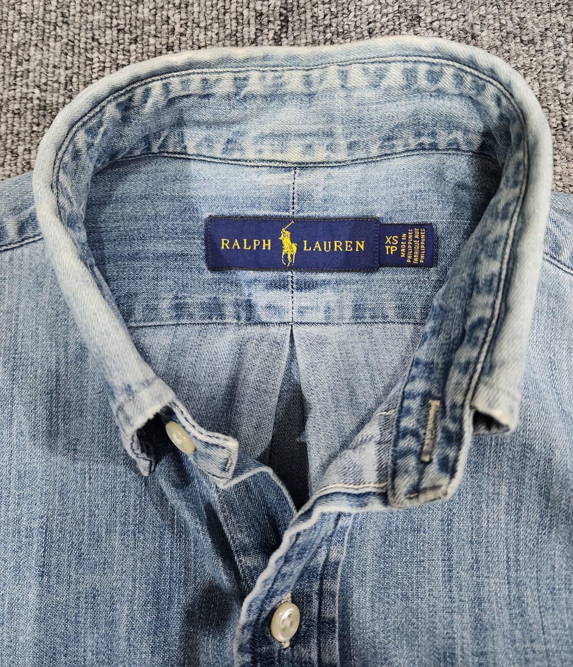 폴로 랄프로렌 멀티포니 데님 셔츠 XS 상품이미지6