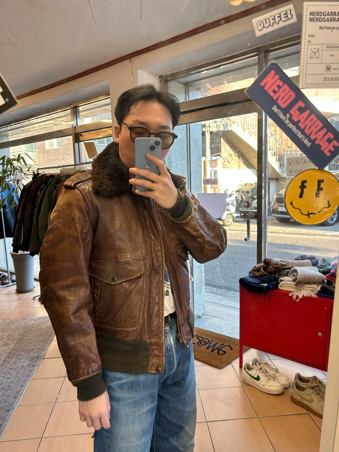 80‘s Schott 쇼트 G-1 가죽자켓 상품이미지10