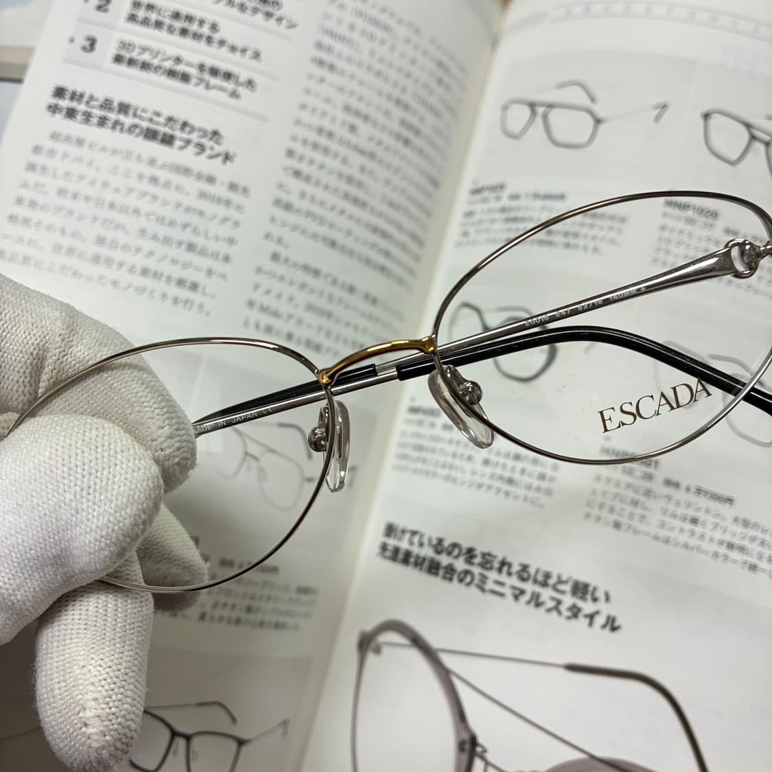 ESCADA 에스카다 에스까다 티타늄 실버골드 안경 상품이미지3