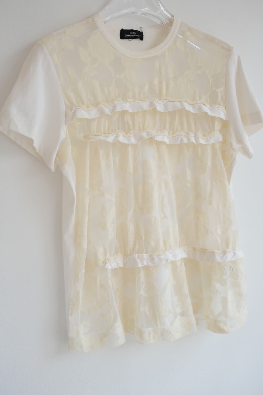 frill lace shirring top 상품이미지2