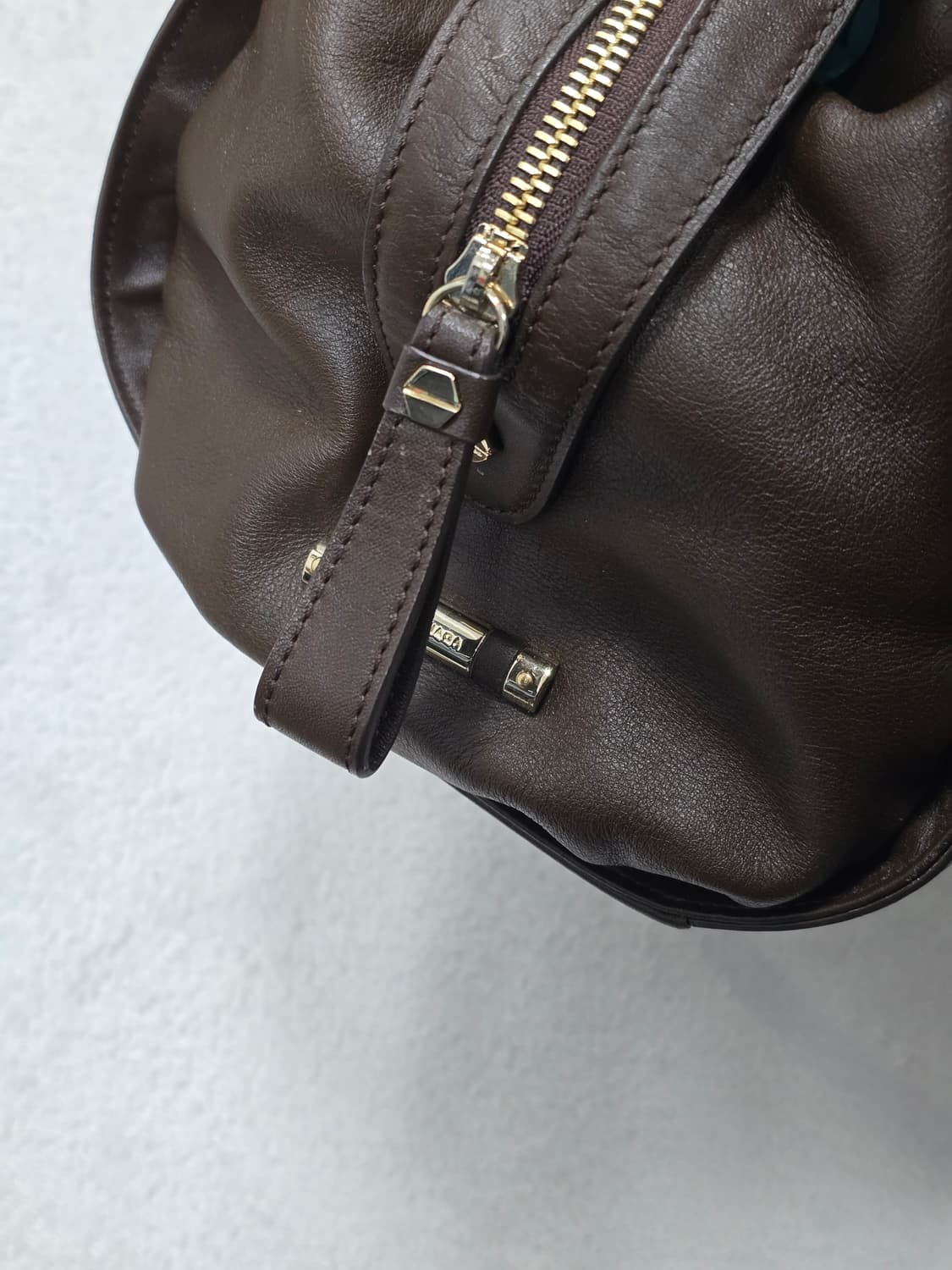 발렌시아가 00's 브라운 레더 숄더백 상품이미지5