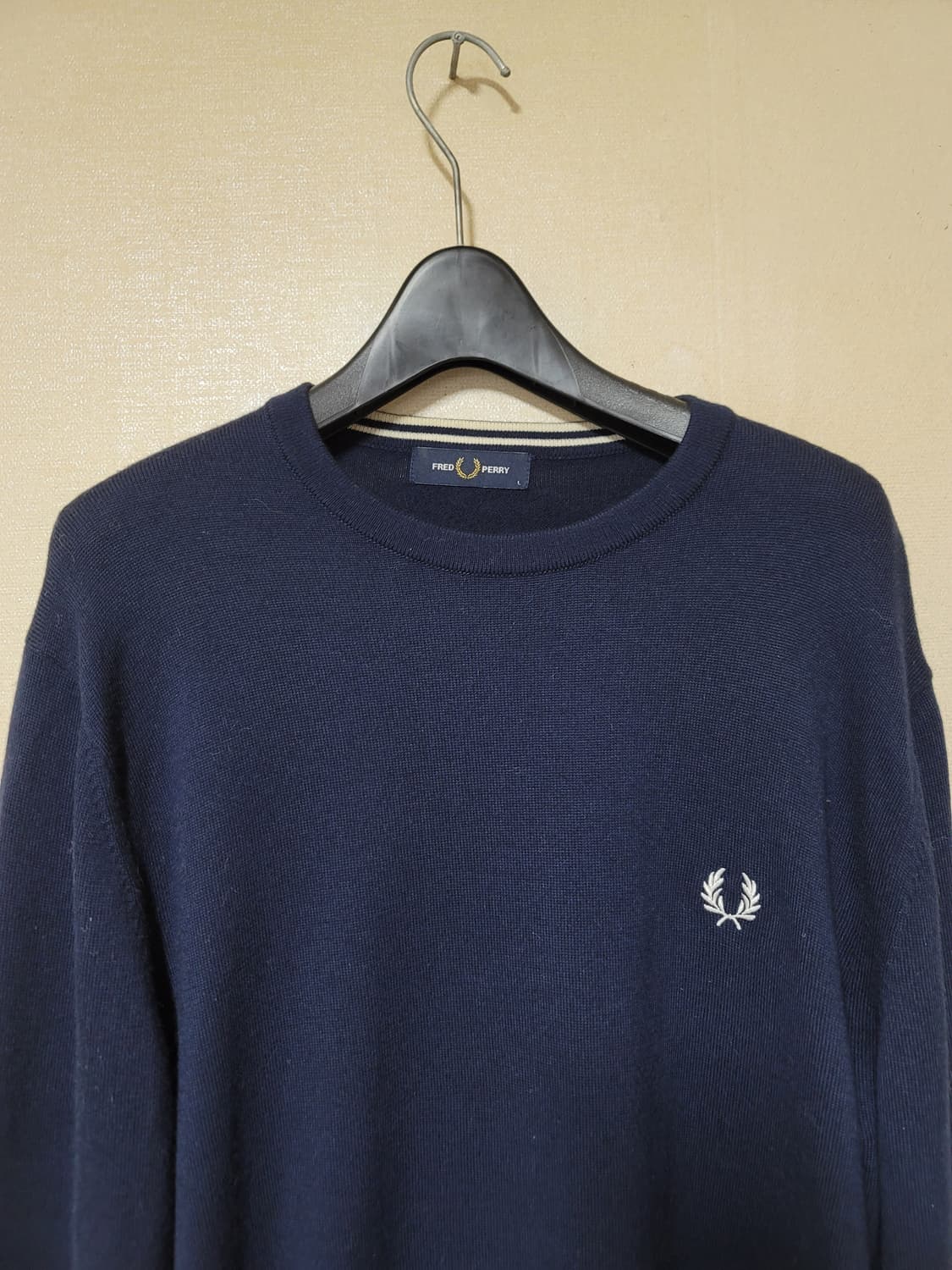 프레드페리 크루넥 니트 상품이미지2