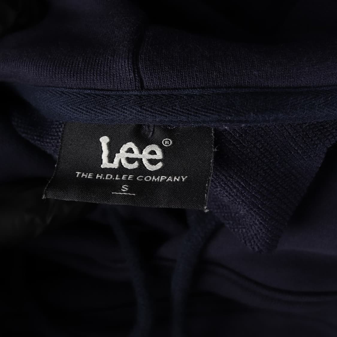 Lee 빅로고 네이비 스웻 후드티 S 상품이미지5