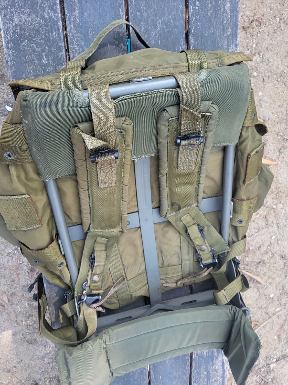 미군정품 미디움사이즈 엘리스팩 프레임포함  상품이미지4