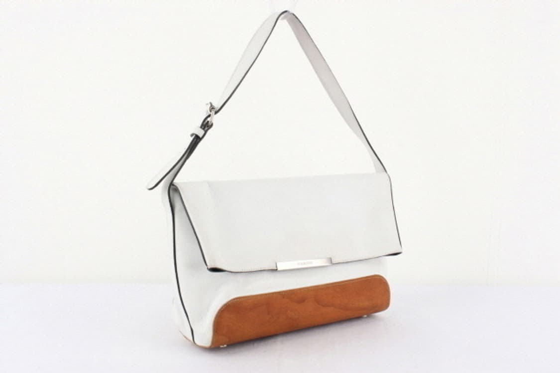 Neil Barrett 2014 S/S 은장로고 화이트 우드패턴 백 상품이미지2