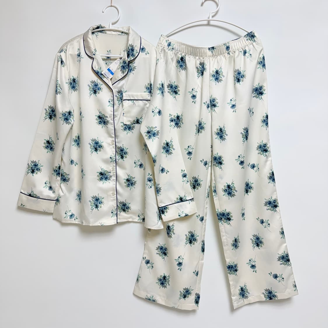 [새상품] GU 여성 플라워 파자마 잠옷 세트 L 상품이미지1