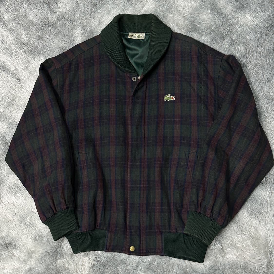 라코스테 체크 클래식 봄버 자켓 XL 상품이미지1