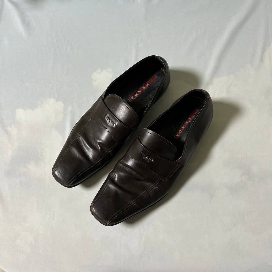 Prada sports strap loafers brown 상품이미지1