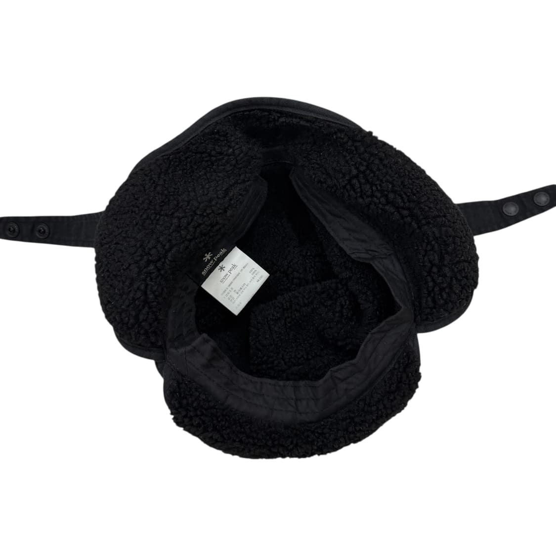 스노우피크 귀도리 부클 고소모 트루퍼햇 모자 블랙 상품이미지4