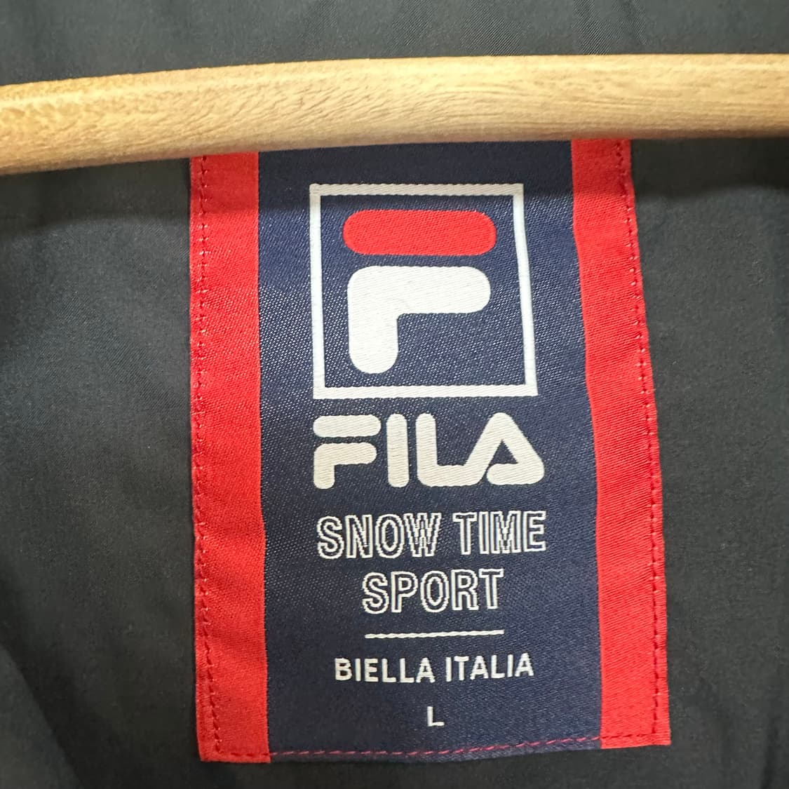   필라 남자 거위털 후드 패딩 점퍼 검정 100 L EOW 상품이미지8