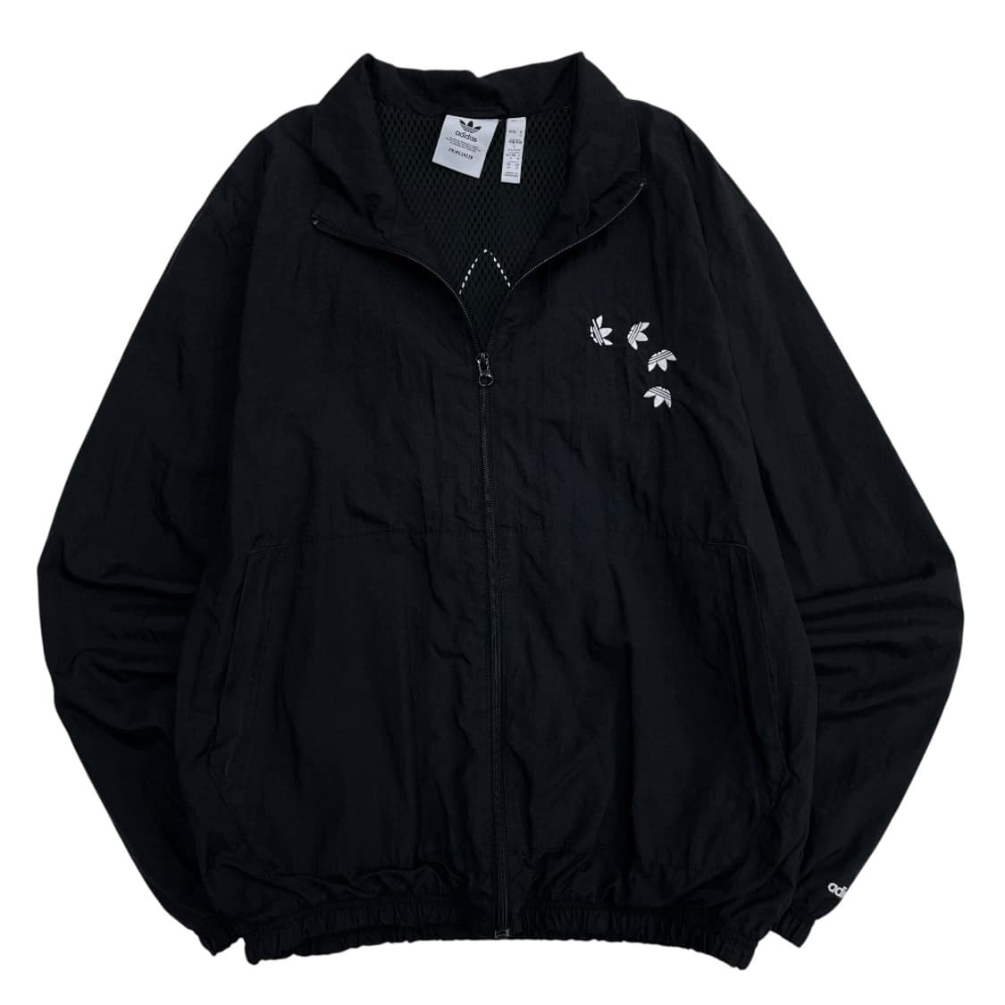 아디다스 드랍로고 우븐 블랙 바람막이 M 상품이미지3