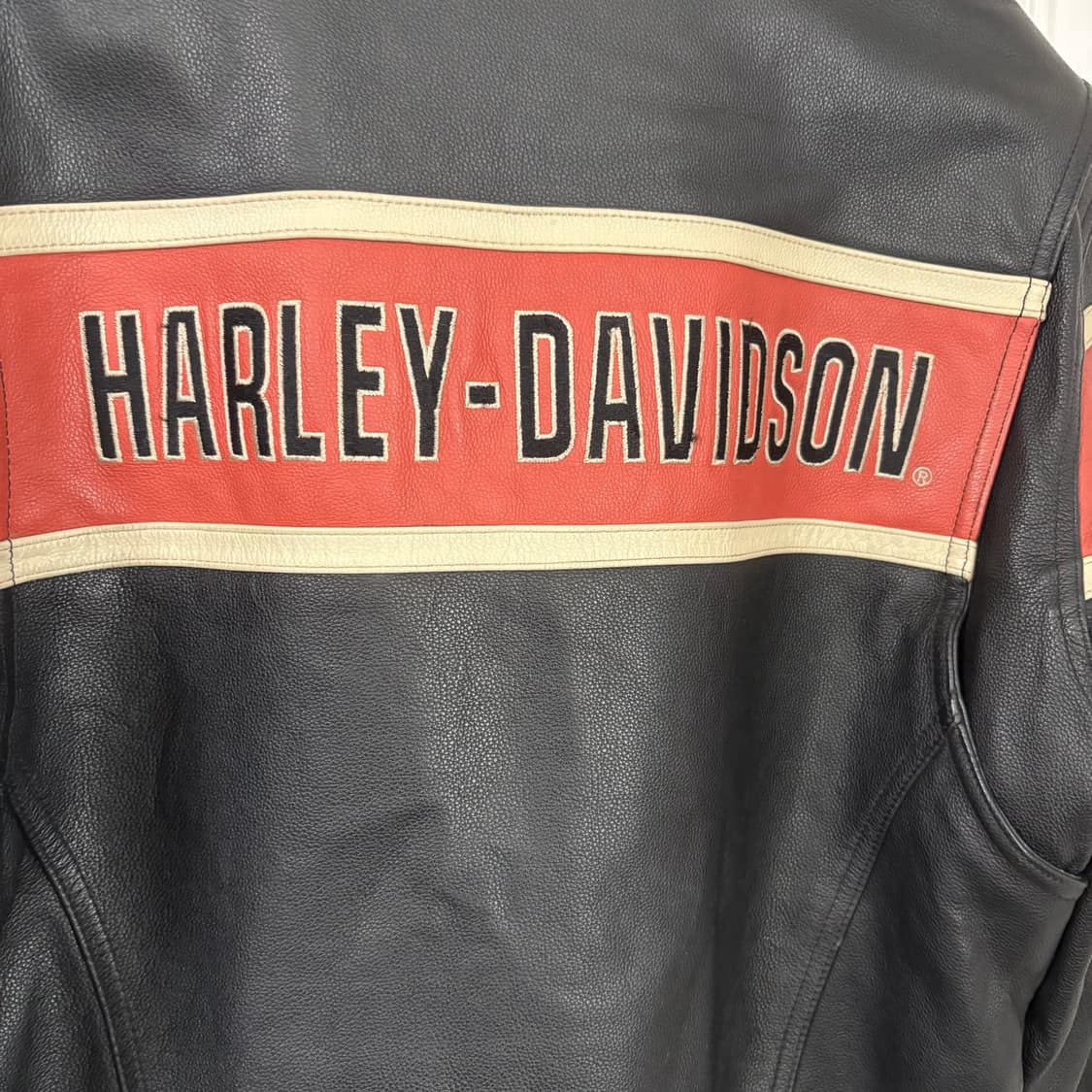 할리데이비슨 로고 레더 바이커 자켓 M 라이더자켓 가죽자켓 상품이미지5
